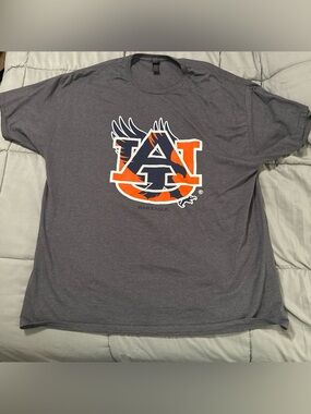 Auburn Tigers Gray Short Sleeve Logo Tee